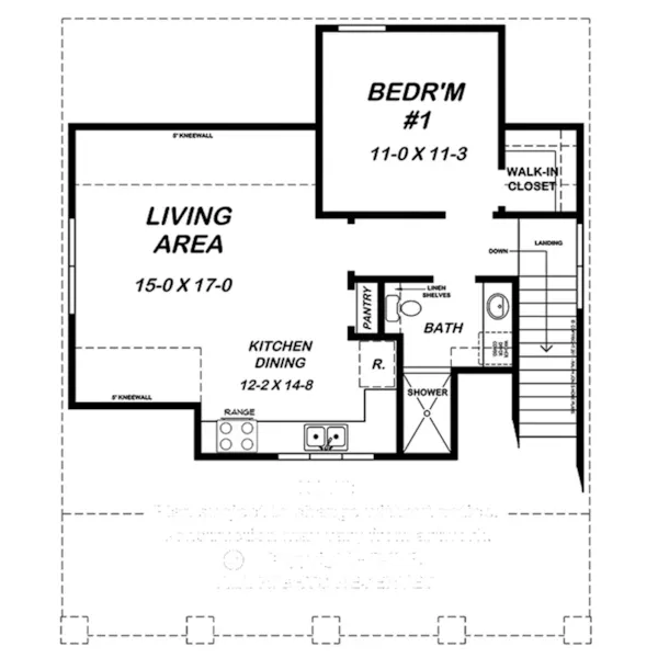 Rustic Project Plan Second Floor 075D-7508