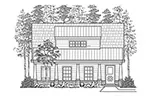 Colonial House Plan Front of House 075D-7508