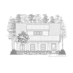 Tudor House Plan Front of House 075D-7508