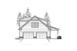 Traditional House Plan Left Elevation -  075D-7508 | House Plans and More