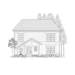 Building Plans Front of House 075D-7510