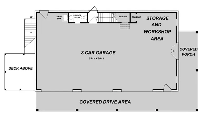 Cabin & Cottage Project Plan First Floor 075D-7511