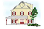Cabin & Cottage House Plan Front of Home -  075D-7511 | House Plans and More