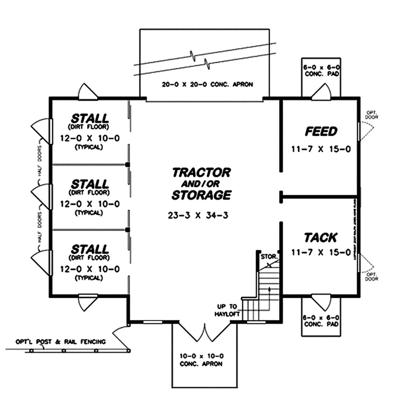 Cabin & Cottage Project Plan First Floor 075D-7512
