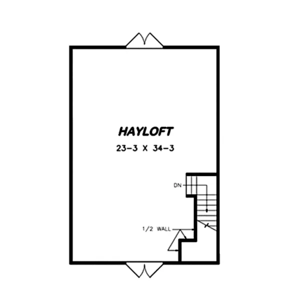 Ranch Project Plan Second Floor 075D-7512