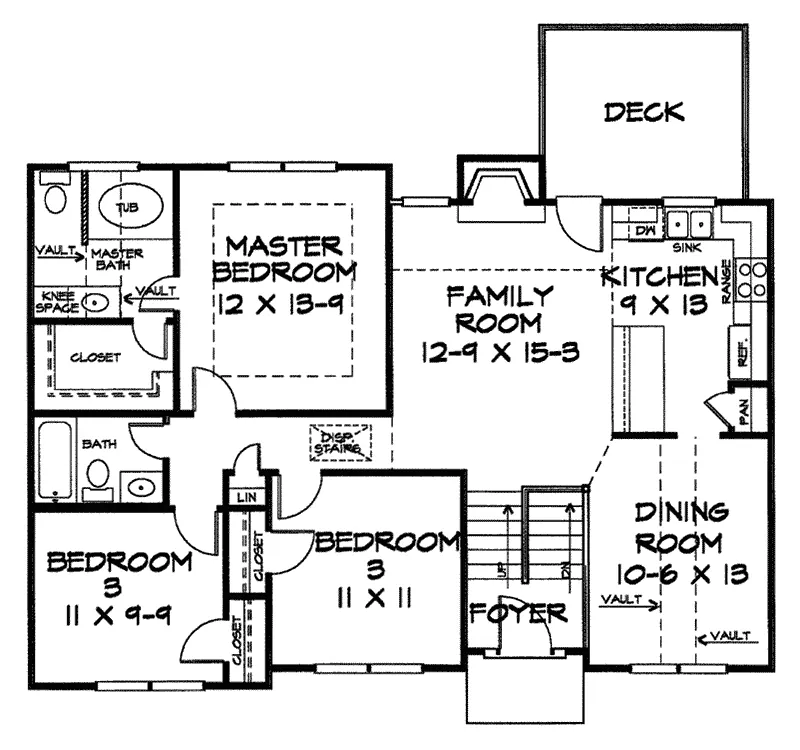 Traditional House Plan First Floor - Coronado Traditional Home 076D-0007 - Search House Plans and More