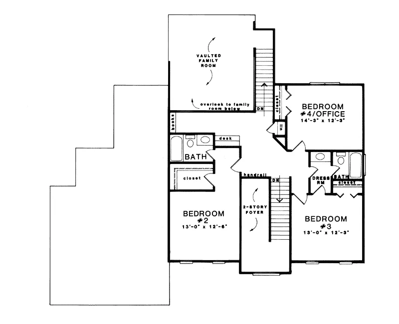 Traditional House Plan Second Floor - Rasmus Traditional Home 076D-0025 - Shop House Plans and More