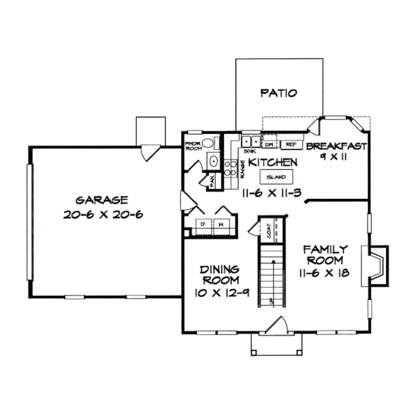 Florida House Plan First Floor - Millchester Southern Home 076D-0029 - Shop House Plans and More