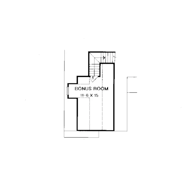 Ranch House Plan Bonus Room - Johnson Traditional Ranch Home 076D-0034 - Search House Plans and More