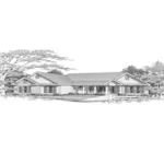 Southern House Plan Front of House 076D-0034