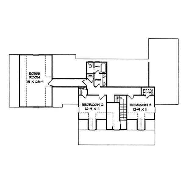 Farmhouse Plan Second Floor - Grimshaw Place Country Home 076D-0035 - Search House Plans and More