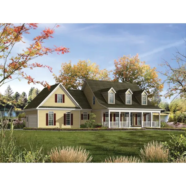 Inviting Wide Porch Welcomes Guests Into This Home