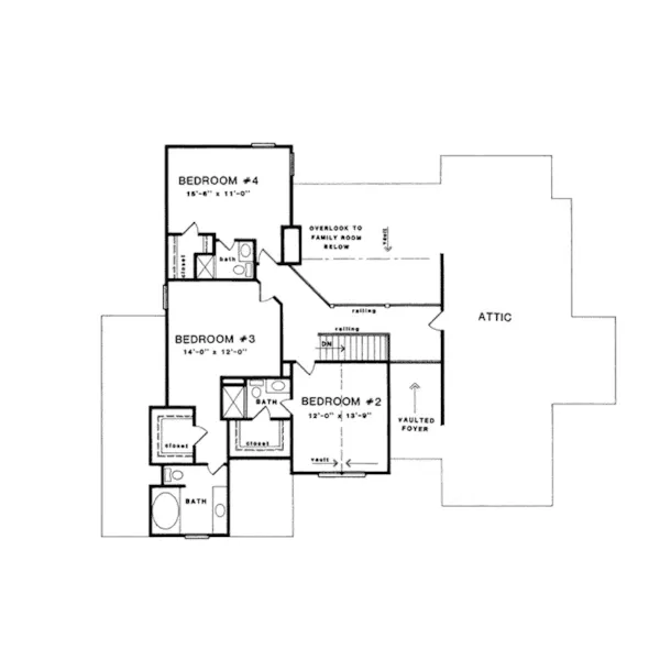 Luxury House Plan Second Floor - Jarrett Traditional Style Home 076D-0048 - Search House Plans and More