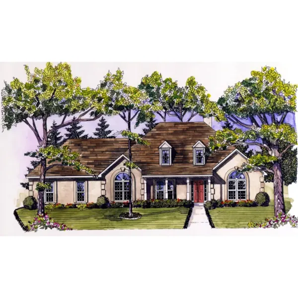 Southern Style Stucco House Has Great Curb Appeal