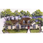 Southern Style Stucco House Has Great Curb Appeal