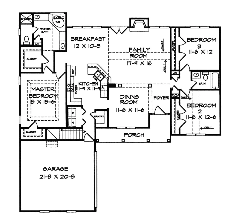 Traditional House Plan First Floor - Mercer Manor Southern Home 076D-0055 - Shop House Plans and More