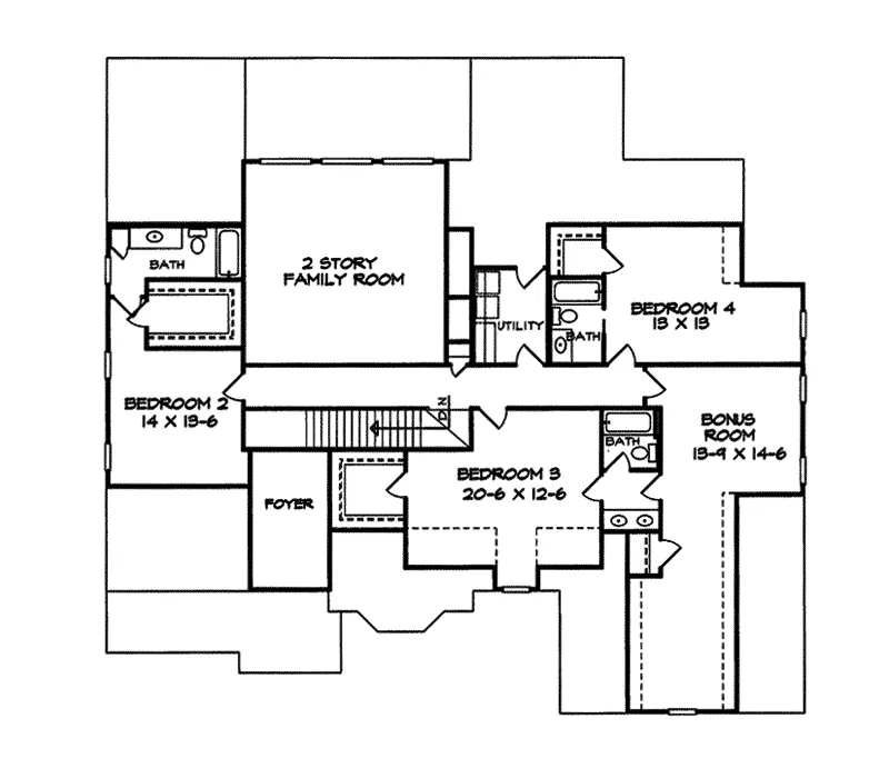 Luxury House Plan Second Floor - Forest Valley Luxury Home 076D-0075 - Search House Plans and More