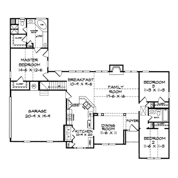 Sunbelt House Plan First Floor - Dixon Bay Sunbelt Home 076D-0081 - Search House Plans and More