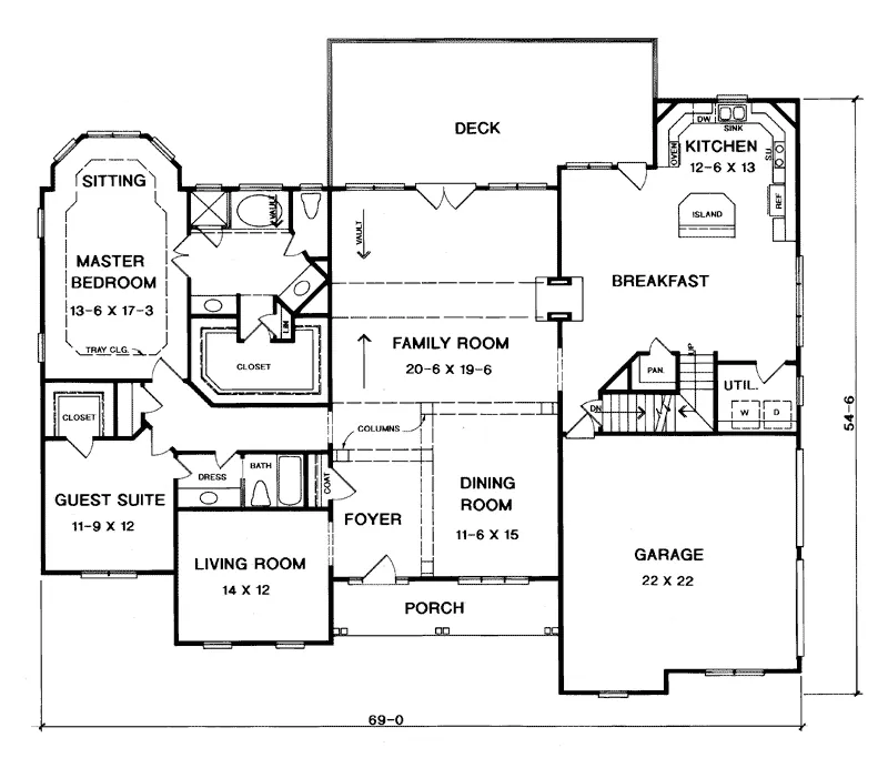 Luxury House Plan First Floor - Grover Manor European Home 076D-0084 - Search House Plans and More