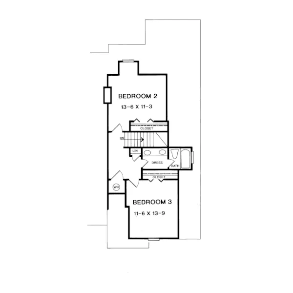 Traditional House Plan Second Floor - Grover Manor European Home 076D-0084 - Search House Plans and More