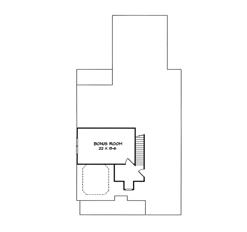 Ranch House Plan Second Floor - Creighton Farm Country Home 076D-0085 - Search House Plans and More