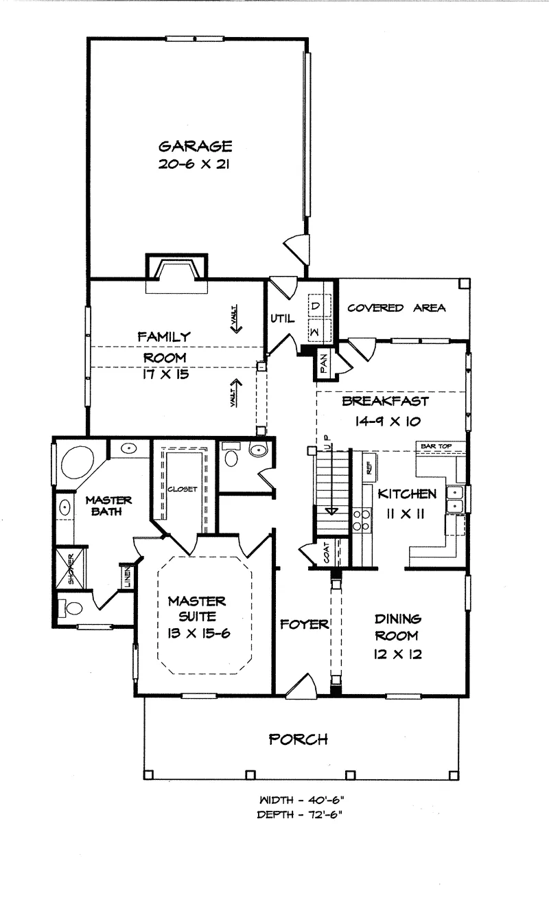 Traditional House Plan First Floor - Barnstable Manor Georgian Home 076D-0089 - Search House Plans and More
