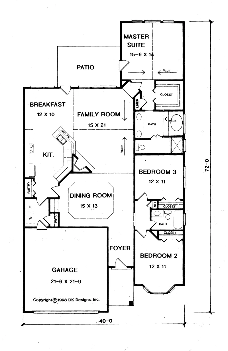 Traditional House Plan First Floor - Caspian Creek Ranch Home 076D-0092 - Search House Plans and More