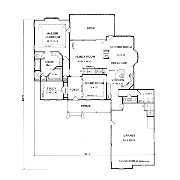 Country French House Plan First Floor - Springhouse Farm Luxury Home 076D-0093 - Shop House Plans and More