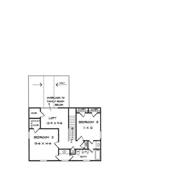 Traditional House Plan Second Floor - Lemay Park Country Home 076D-0097 - Shop House Plans and More