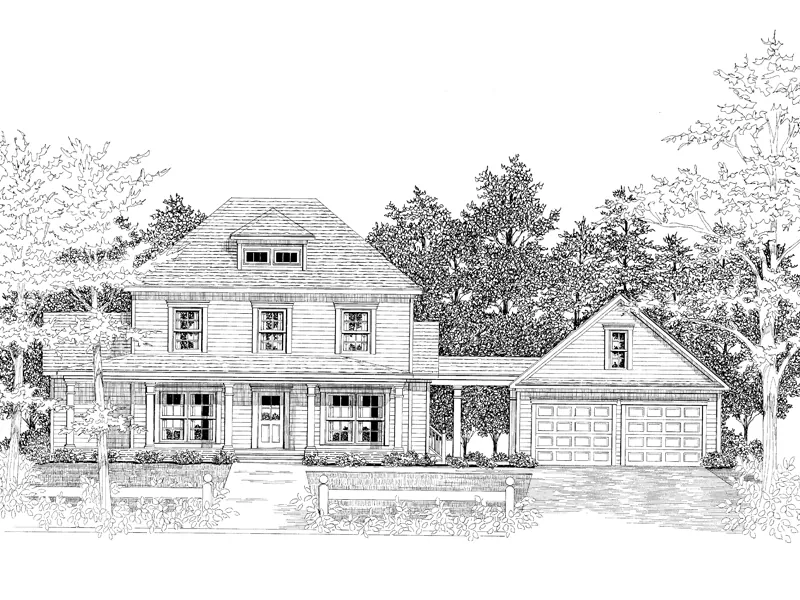 Country House Plan Front Photo 01 - Lemay Park Country Home 076D-0097 - Shop House Plans and More