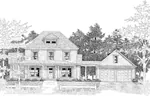 Country House Plan Front Photo 01 - Lemay Park Country Home 076D-0097 - Shop House Plans and More