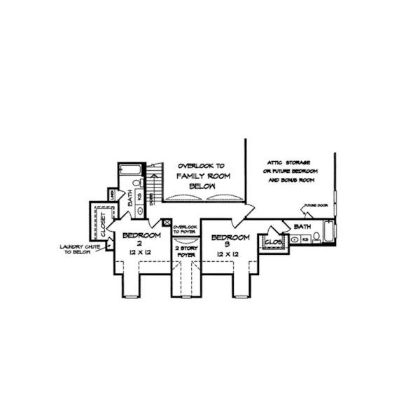 Country House Plan Second Floor - Berthold Woods Country Home 076D-0103 - Search House Plans and More