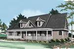 Country House Plan Front Photo 01 - Berthold Woods Country Home 076D-0103 - Search House Plans and More