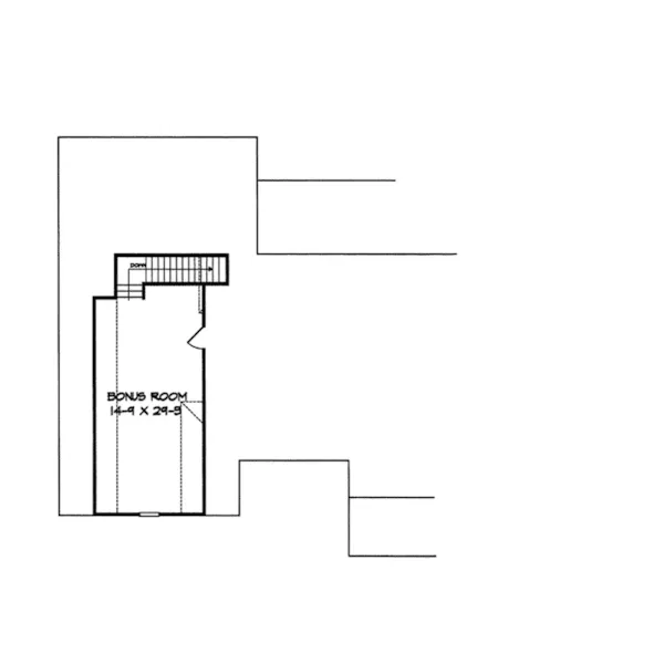 Traditional House Plan Bonus Room - Holshire Way Ranch Home 076D-0109 - Search House Plans and More