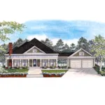 Traditional House Plan Front of Home - Davidson Farm Country Home 076D-0119 - Search House Plans and More