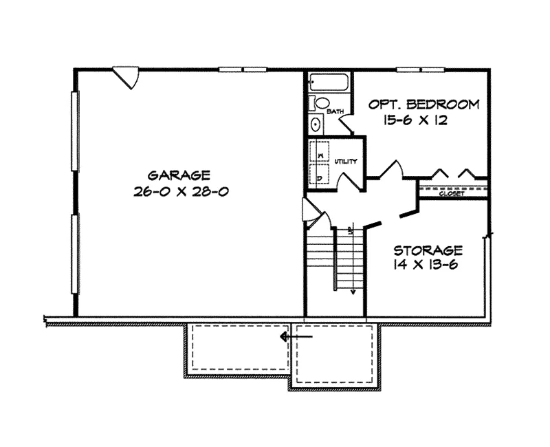 Country House Plan First Floor - Delaney Place Country Home 076D-0121 - Search House Plans and More