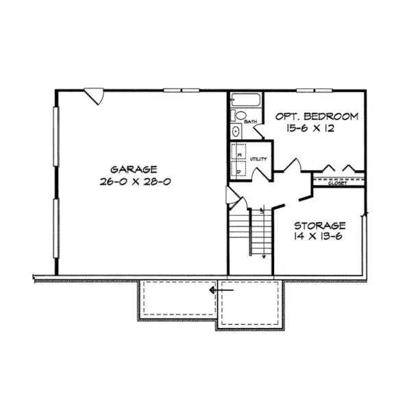 Country House Plan First Floor - Delaney Place Country Home 076D-0121 - Search House Plans and More