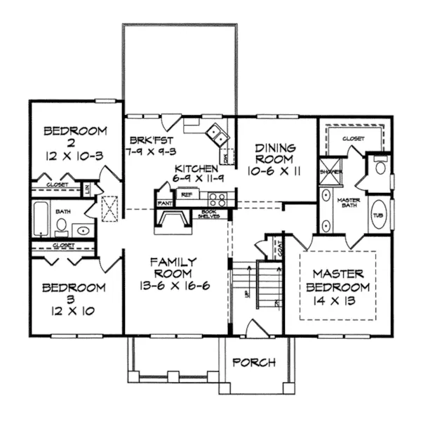 Country House Plan Second Floor - Delaney Place Country Home 076D-0121 - Search House Plans and More