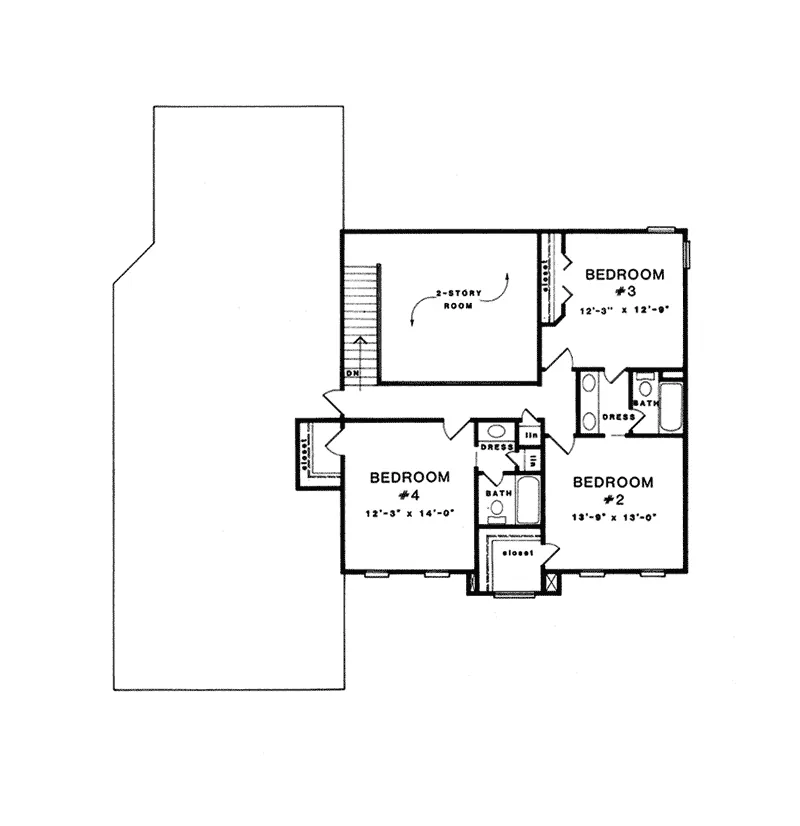European House Plan Second Floor - Emma Place European Home 076D-0122 - Search House Plans and More