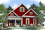 Craftsman House Plan Front of Home - Friedlich Craftsman Home 076D-0126 - Search House Plans and More