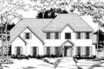 European House Plan Front of Home - Maclan Luxury Home 076D-0128 - Shop House Plans and More