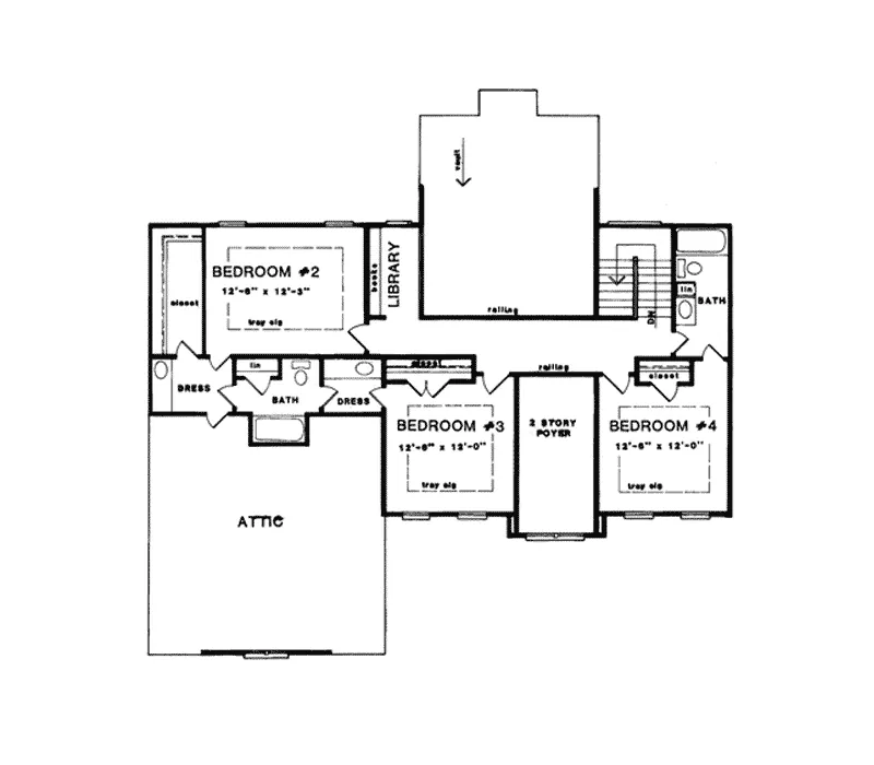 Luxury House Plan Second Floor - Marywell Luxury Home 076D-0130 - Shop House Plans and More