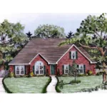 Ranch House Plan Front of Home - Liam Traditional Ranch Home 076D-0134 - Shop House Plans and More