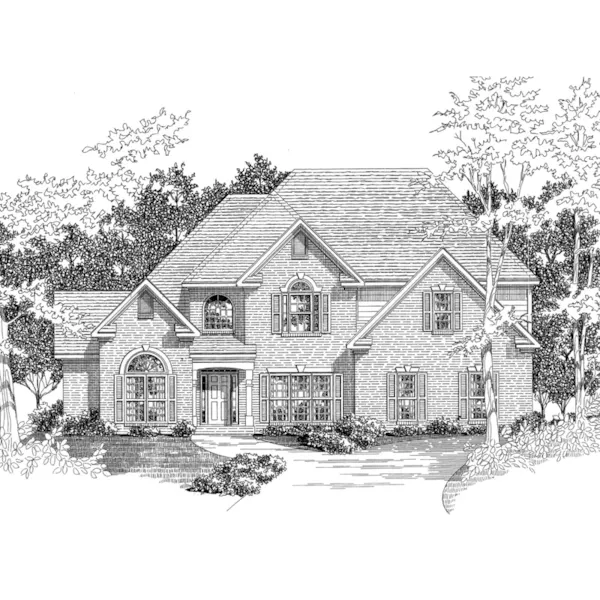 Luxury House Plan Front of Home - Newburyport Luxury Home 076D-0137 - Shop House Plans and More