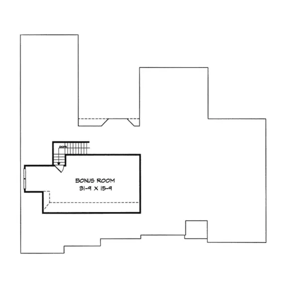 Ranch House Plan Bonus Room - Monica Pier Sunbelt Ranch Home 076D-0140 - Shop House Plans and More