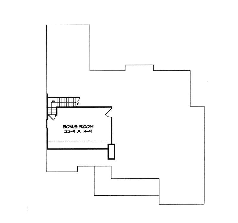 Ranch House Plan Bonus Room - Dijonnais Country Home 076D-0144 - Search House Plans and More