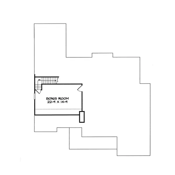 Ranch House Plan Bonus Room - Dijonnais Country Home 076D-0144 - Search House Plans and More