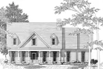 House Plan Front of Home 076D-0149
