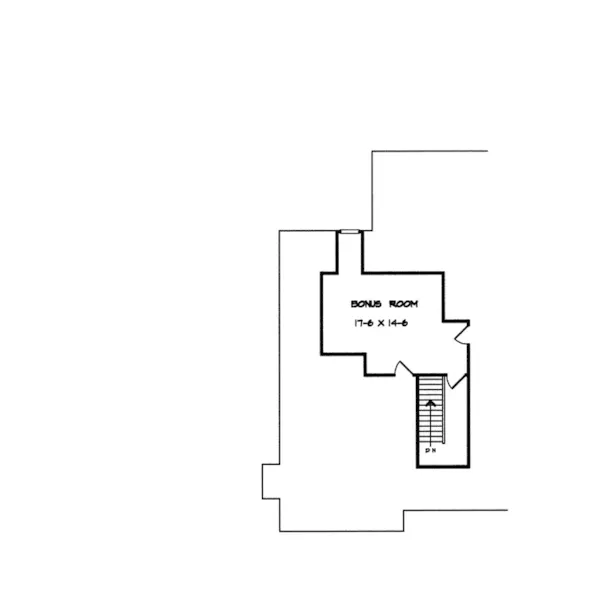 Traditional House Plan Bonus Room - Buckeye Place Country Ranch Home 076D-0157 - Search House Plans and More