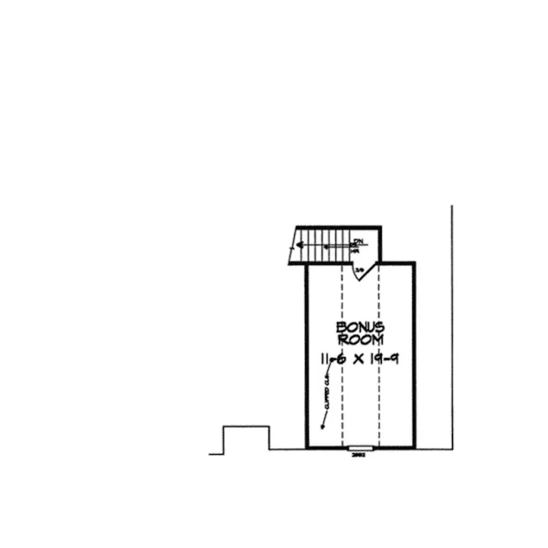 Traditional House Plan Bonus Room - Spring Meadows Ranch Home 076D-0162 - Shop House Plans and More